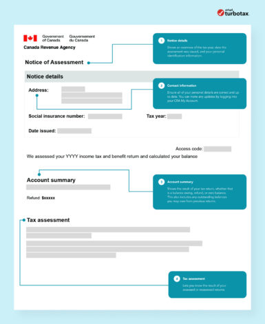 where can i get my notice of assessment canada